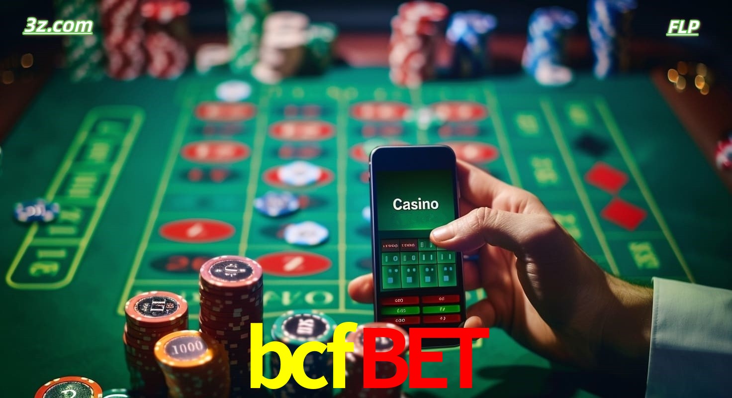 Cassino online móvel bcfbet com apostas em roleta e fichas de pôquer