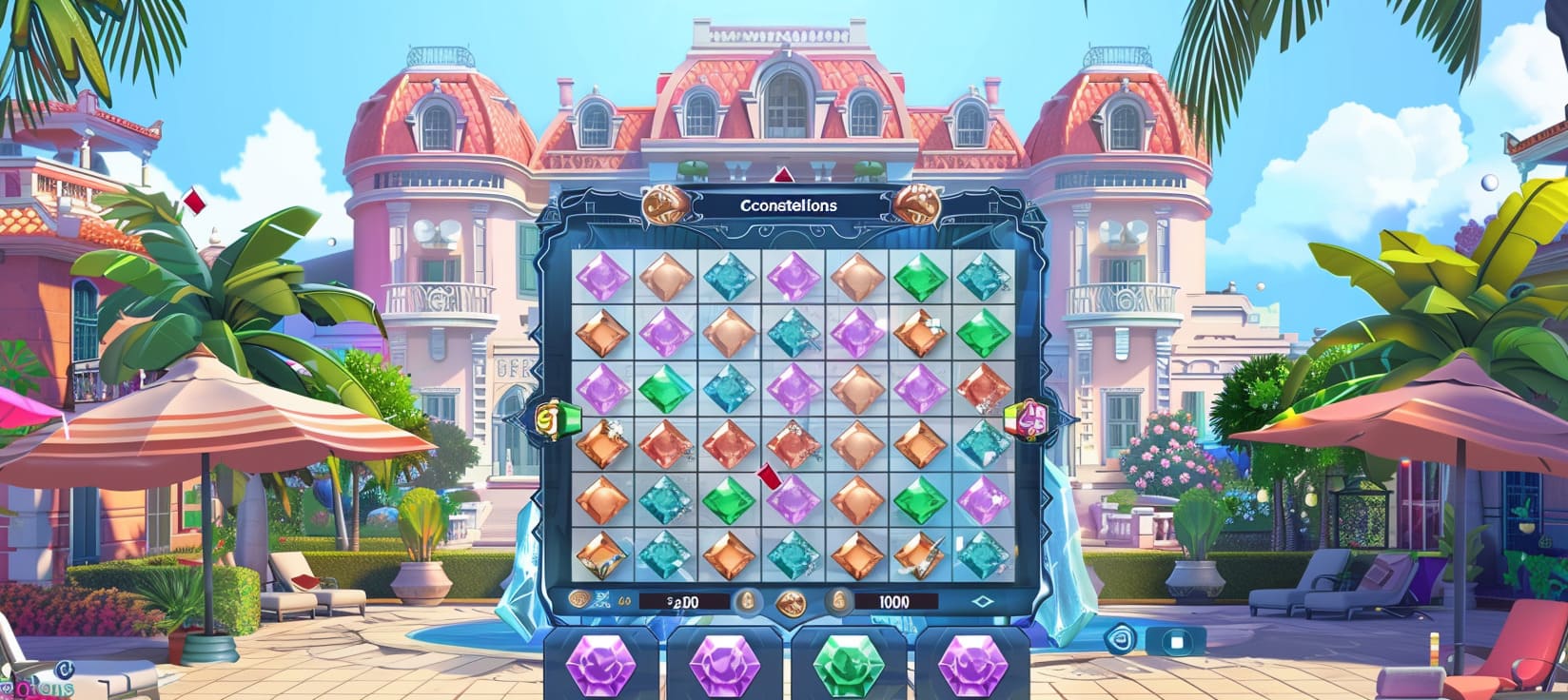 bcfbet Constellations slot game cassino online com pedras preciosas